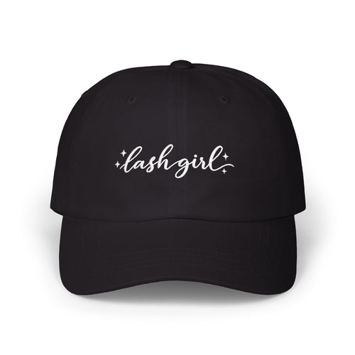 Dad Cap — "lash girl" Embroidered Baseball Hat
