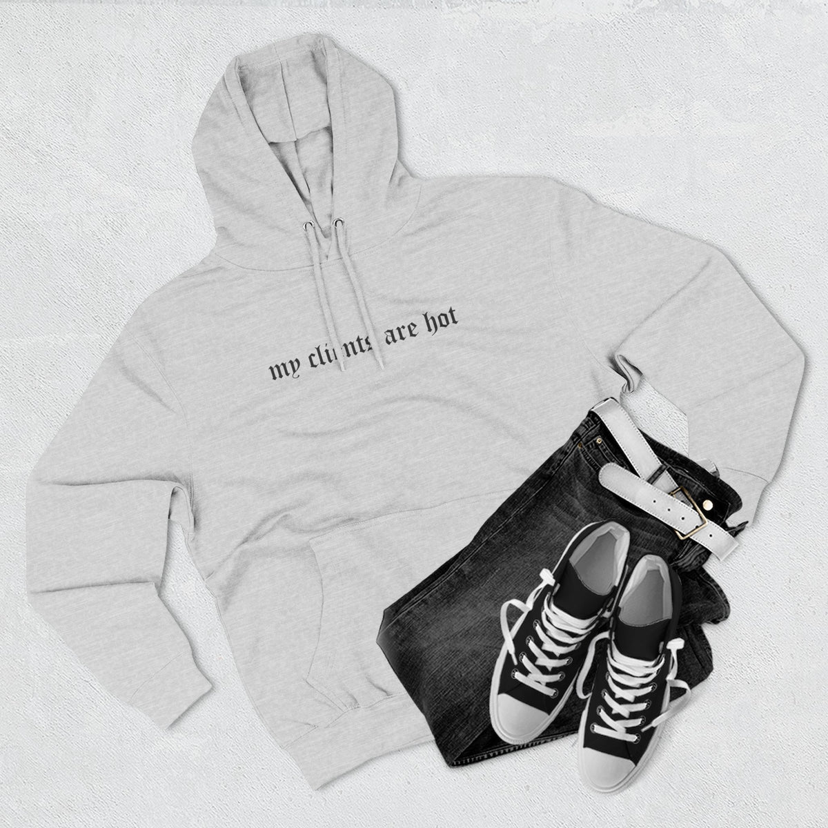 My Clients Are Hot Fleece Hoodie
