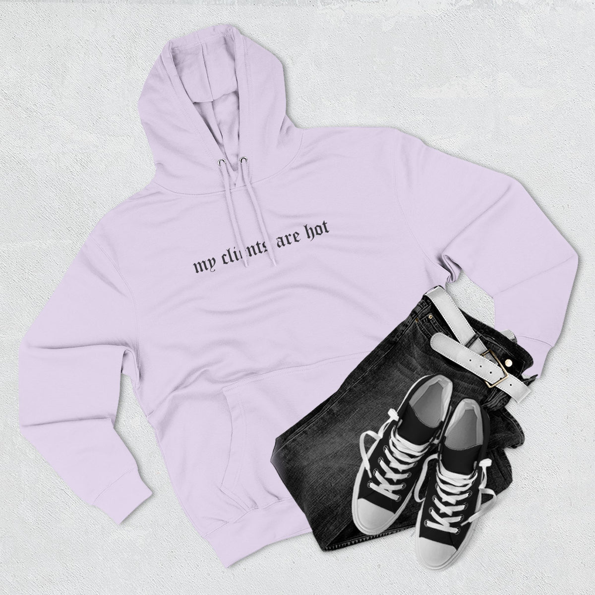 My Clients Are Hot Fleece Hoodie
