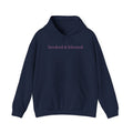 Hoodie — "booked & blessed" Minimalist Pullover (Cozy Faith-Inspired Sweatshirt)