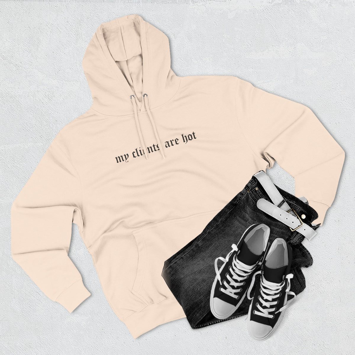 My Clients Are Hot Fleece Hoodie